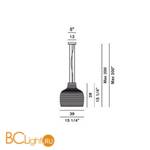 Подвесной светильник Foscarini Behive 203007 10 - Схема