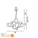 Подвесной светильник Foscarini Big Bang 151007 63 - Схема