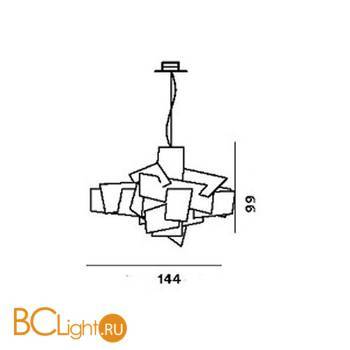 Подвесной светильник Foscarini Big Bang 151017 63 - Схема