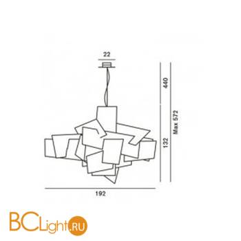 Подвесной светильник Foscarini Big Bang 1510072L 10 - Схема