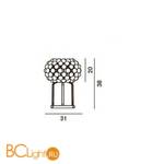 Настольная лампа Foscarini Caboche 138012 52 - Схема