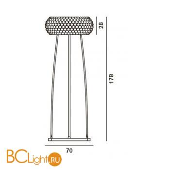 Торшер Foscarini Caboche 138013 16 - Схема