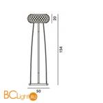 Торшер Foscarini Caboche 138003 52 - Схема