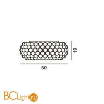 Потолочный светильник Foscarini Caboche 138008 52 - Схема