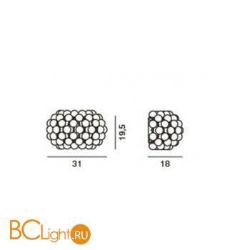 Настенный светильник Foscarini Caboche 138025 16 - Схема