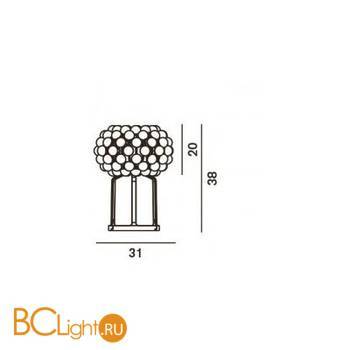 Настольная лампа Foscarini Caboche 138012 16 - Схема