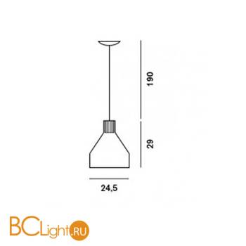 Подвесной светильник Foscarini Caiigo 266007R1-15 - Схема