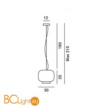 Подвесной светильник Foscarini Chouchin 210073 25 - Схема