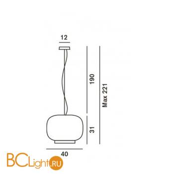 Подвесной светильник Foscarini Chouchin 210071E-53 - Схема