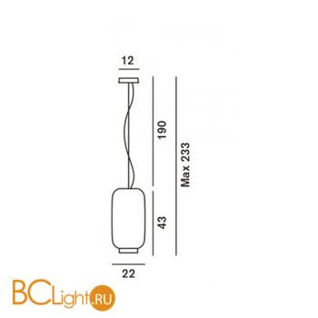 Подвесной светильник Foscarini Chouchin 210071LD 53 - Схема