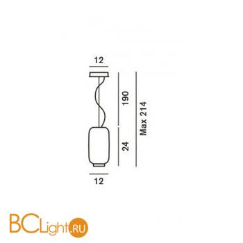 Подвесной светильник Foscarini Chouchin 210272R1-40 - Схема