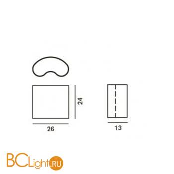 Настенный светильник Foscarini Double 069005 11 - Схема