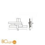 Настенный светильник Foscarini Fields 174005 10 - Схема