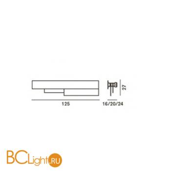 Настенный светильник Foscarini Fields 1740052 63 - Схема