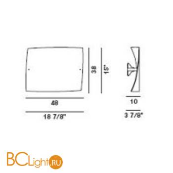 Настенный светильник Foscarini Folio 0190051 10 - Схема