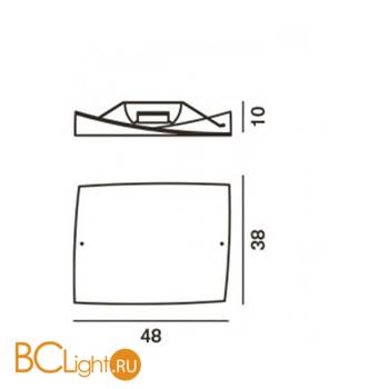 Потолочный светильник Foscarini Folio 019008 10 - Схема