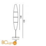 Напольный светильник Foscarini Havana 040003C 10 - Схема