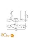 Подвесной светильник Foscarini Jamaica 225007 10 - Схема