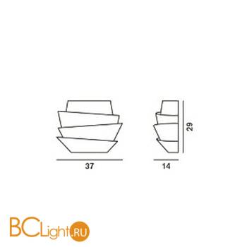 Настенный светильник Foscarini Le Soleil 181005DM 10 - Схема