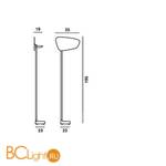 Торшер Foscarini Lightwing 249003 20 - Схема