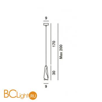 Подвесной светильник Foscarini Maki 219007R1-25 - Схема