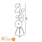 Торшер Foscarini Orbital 036003 - Схема