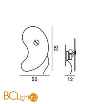 Настенный светильник Foscarini Orbital 0430051 - Схема