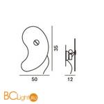 Настенный светильник Foscarini Orbital 0430051 - Схема