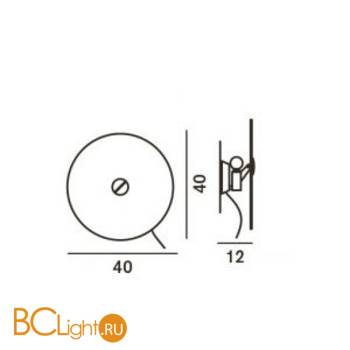 Настенный светильник Foscarini Orbital 0430053 - Схема