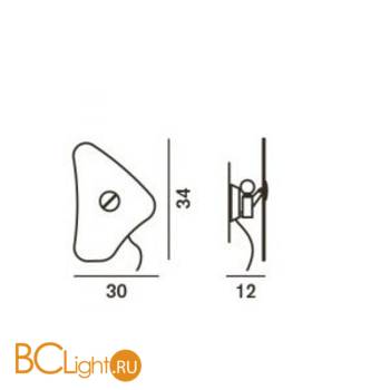 Настенный светильник Foscarini Orbital 0430054 - Схема