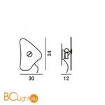 Настенный светильник Foscarini Orbital 0430054 10 - Схема