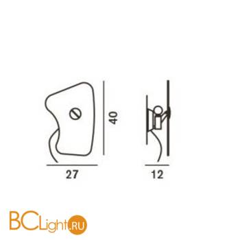 Настенный светильник Foscarini Orbital 0430055 10 - Схема