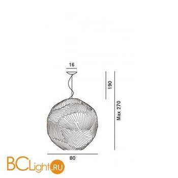 Подвесной светильник Foscarini Planet 223017 10 - Схема