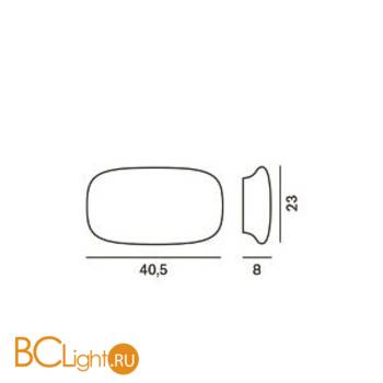 Настенно-потолочный светильник Foscarini Tivu 207005 20 - Схема