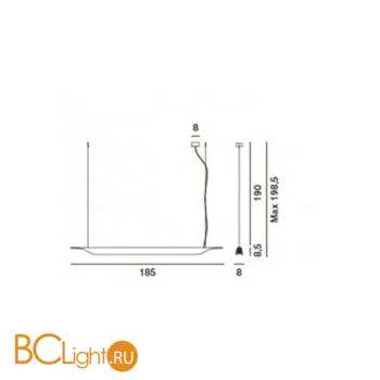 Подвесной светильник Foscarini Troag 205007/3-10 - Схема