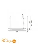 Подвесной светильник Foscarini Troag 205007/3-20 - Схема