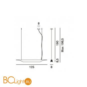 Подвесной светильник Foscarini Troag 2050072/3-10 - Схема
