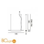 Подвесной светильник Foscarini Troag 2050072/3-50 - Схема