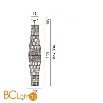 Подвесной светильник Foscarini Tropico 179072 50 - Схема