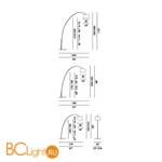 Торшер Foscarini Twiggy 159003 20 - Схема