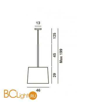 Подвесной светильник Foscarini Twiggy 159007 10 - Схема