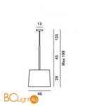 Подвесной светильник Foscarini Twiggy 159007 20 - Схема