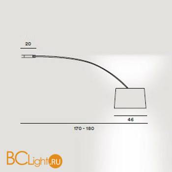 Подвесной светильник Foscarini Twiggy 159008 10 - Схема
