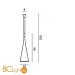 Подвесной и настольный светильник Foscarini Uto 142000 50 - Схема