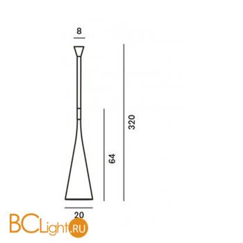 Подвесной настольный светильник светильник Foscarini Uto 142000 53 - Схема