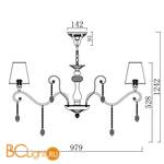 Люстра Freya Adelaide FR2306-PL-08-W - Схема