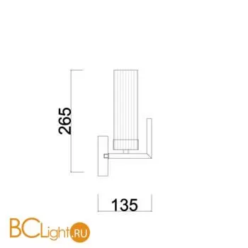 Настенный светильник (бра) Freya Adeline FR5214WL-01BS - Фото 5