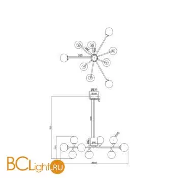 Люстра Freya Alexis FR5120PL-09G - Фото 0