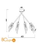 Люстра Freya Alma FR5097CL-06CH - Схема