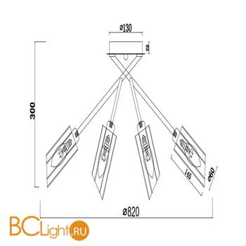 Люстра Freya Alma FR5097CL-08CH - Схема